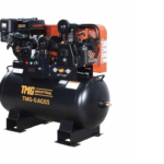 Why a two-stage gas powered air compressor squeezes its air twice before it reaches the tank
